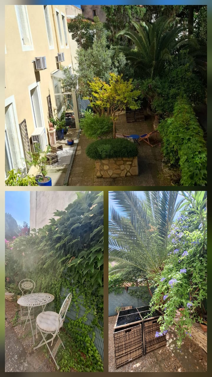 Coeur De Ville, Appartement Cosy, Sur Cour Arborée - Narbonne