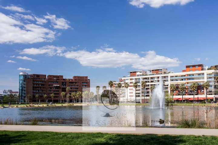 Port Marianne : Terrasse, Clim, Parking, Ascenseur - Montpellier