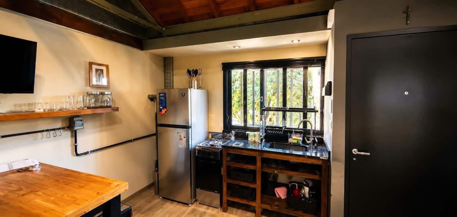 Loft with integrated kitchen