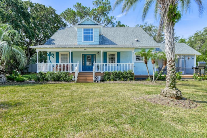 Short Walk To Beach, Updated Home, Screened Patio! - Vilano Beach, FL