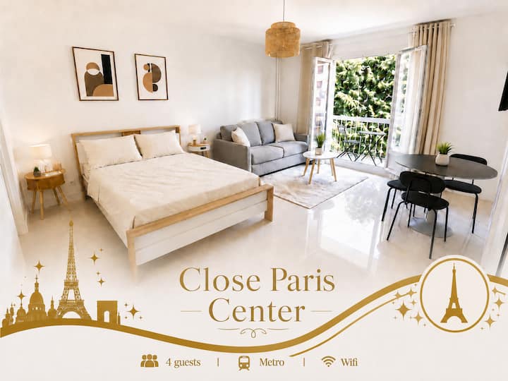 Studio Avec Balcon, Métro à 5 Min - Montreuil