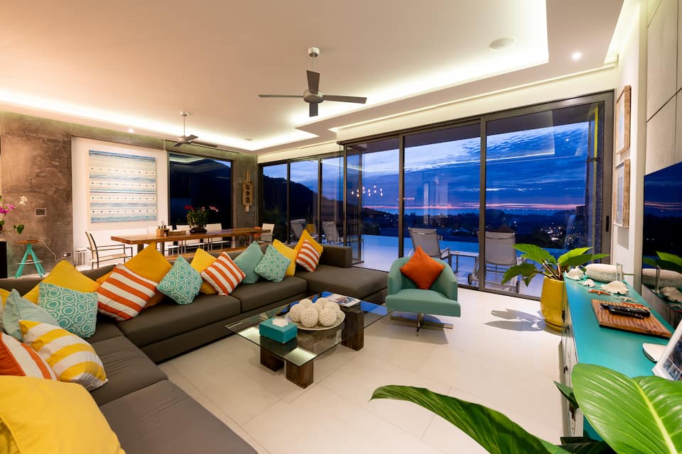 A sea-view villa above Kata Beach with its own games bar, Karon, Phuket, Thailand, photo 4 of 10