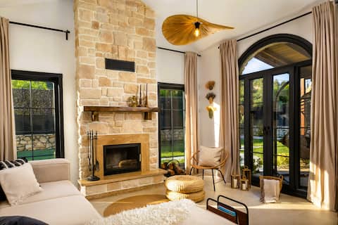 Successful Airbnb property: The Boho Geyve | Heated Pool & House with Fireplace in Geyve
