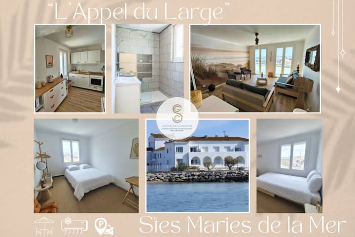 "L'appel Du Large" Saintes Maries - Vue Mer - Camargue