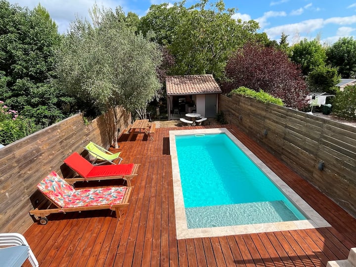 Maison De Ville Avec Petit Jardin Et Piscine - Mirepoix