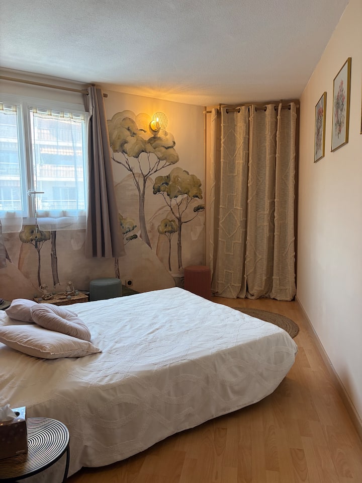Chambre Cosy, Parking Gratuit, Plages à 10 Min - Cannes