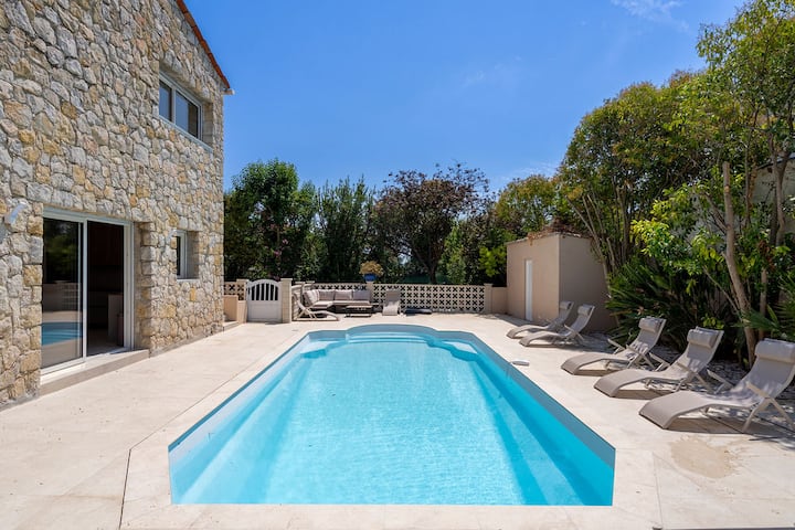La Mésange Villa Avec Piscine Et Jardin - Antibes