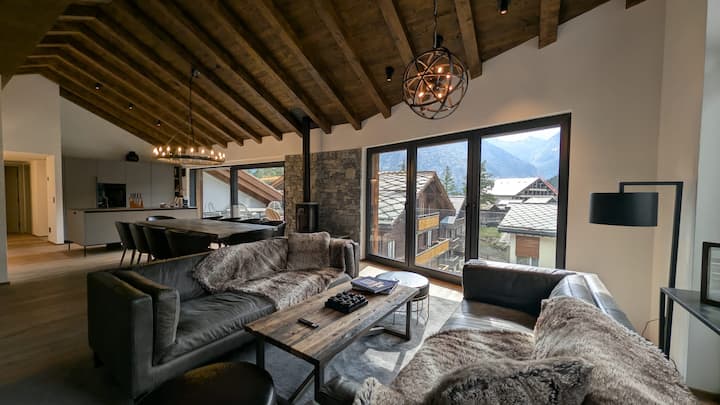 Penthouse De Luxe | Cheminée & Sauna Privé - Saas-Fee