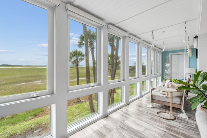 Water Views, Sunsets, Pool, Tennis & Pickleball - Folly Beach, SC