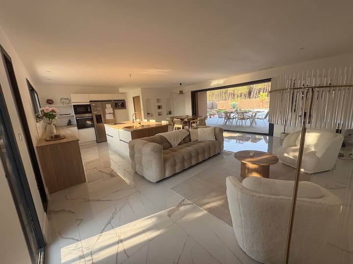 Villa 6 Pers Avec Piscine - Bassin Darcachon - Audenge