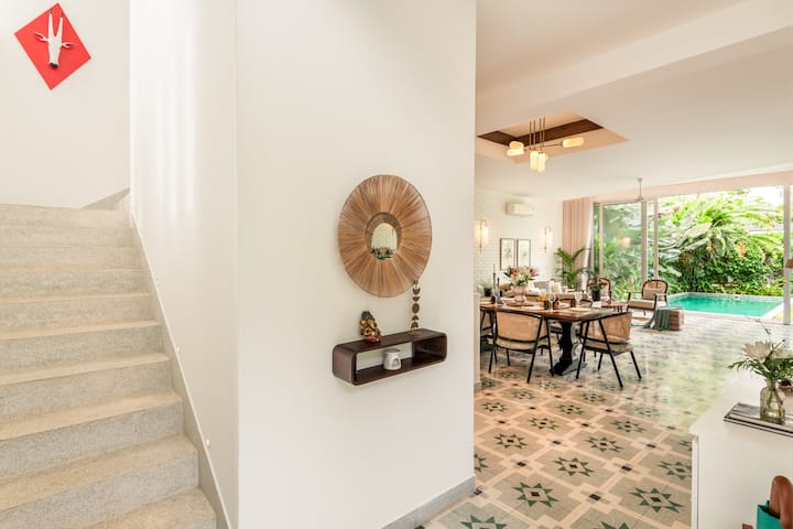Elegant dining area with comfortable seating for shared meals and gatherings.