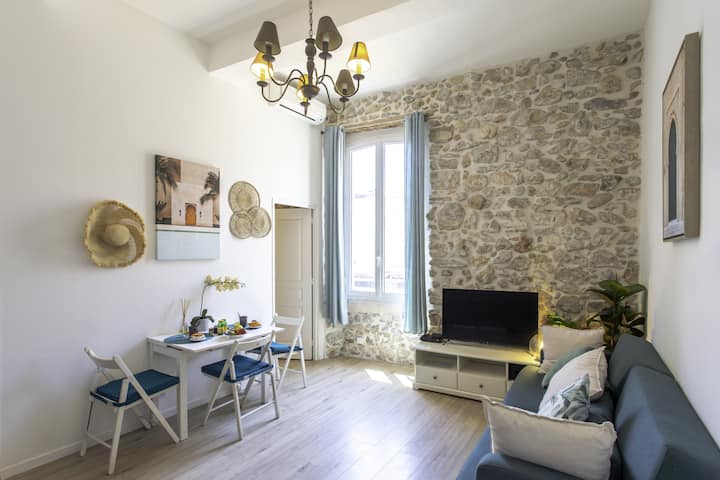 2p Vieil Antibes 5mins Marche De La Mer Clim Wifi - Antibes
