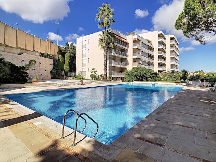 Golfe Juan Parc - 8 Couchages -2 Chambre-piscine - Antibes