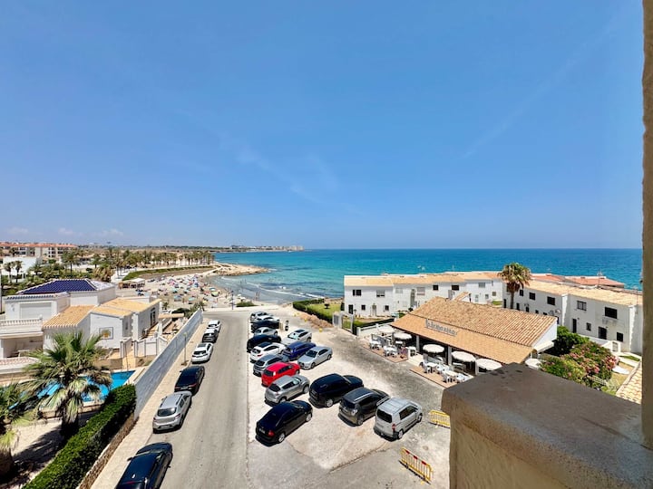 Beachfront 1-bed Apartment, Sea View Orihuela - Playa Flamenca