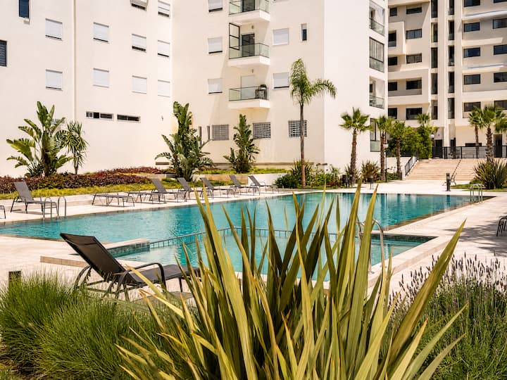 Appartement 3 Chambres Piscines Et Terrain De Foot - Tangier