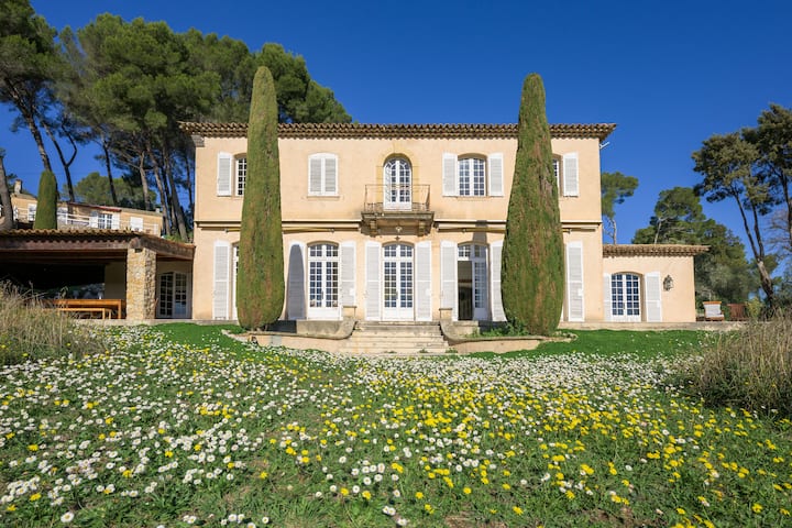 Villa Vue Mer Piscine Et Calme - Cannes
