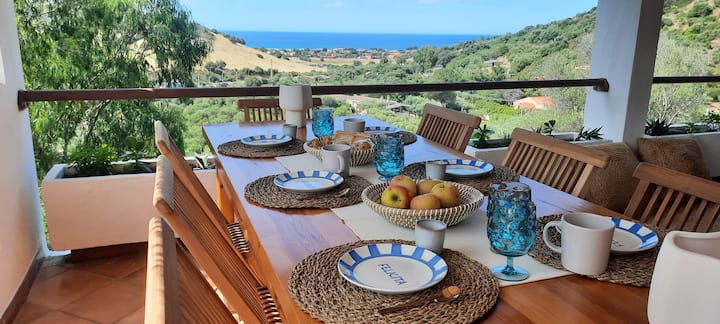 Villa Felicita Avec Vue Mer, Calme & 3 Terrasses - Solanas
