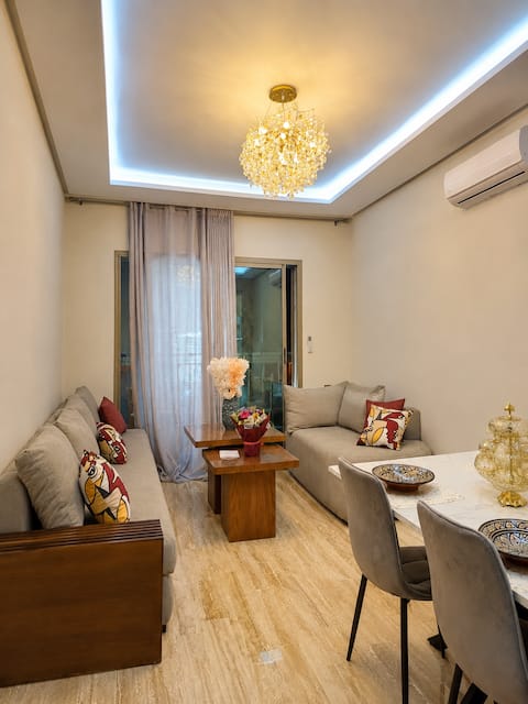 Successful Airbnb property: Luxurious apartment, close to the tram. in Arrondissement De Sidi Moumen مقاطعة سيدي مومن