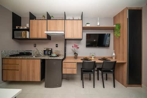 Top Airbnb: New Studio in Brás | 2 minutes from the subway | Pool in Brás