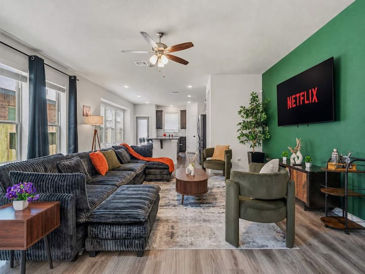 Luxe 6br House - Sleeps 14 - 1gb - Wd - Iah Airpor - Houston, TX