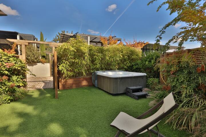 Cottage Pagode Premium 3 Pièces 4 Personnes Jacuzz - Sanguinet