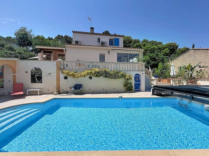 Villa Avec Vue Panoramique, Clim - 8 Pers. - Bandol