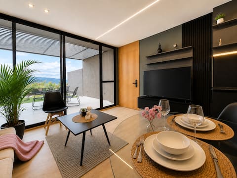 Suite with Private Rooftop and City View