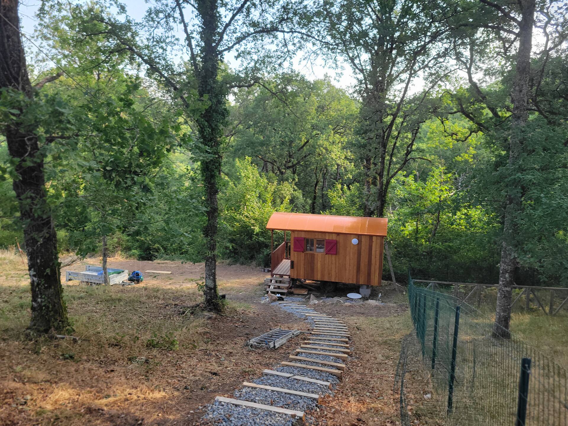Very nice trailer on property with pool