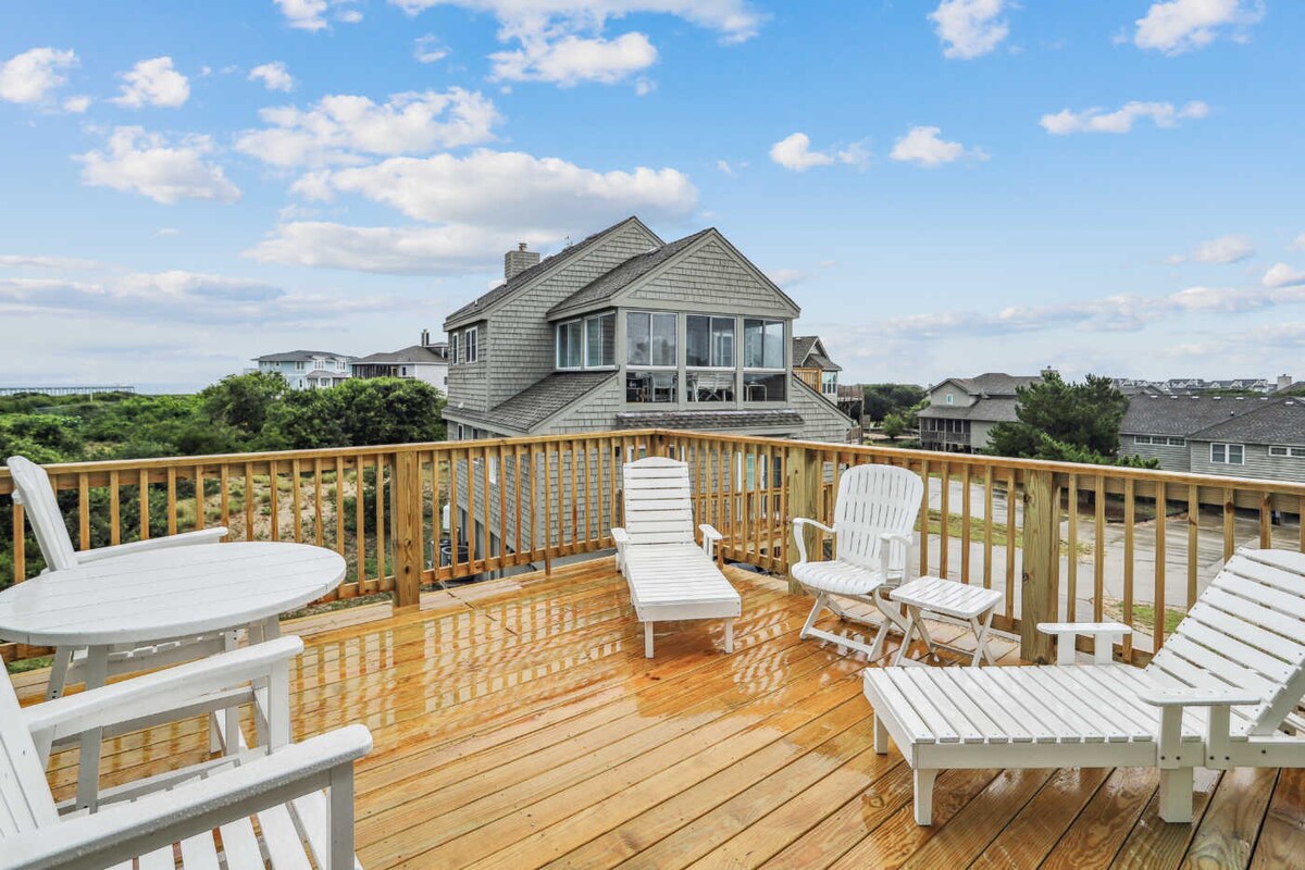Renovated Oceanview Oasis in Duck - Sleeps 8
