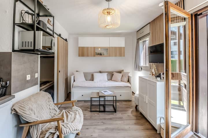 Le Cocon Montagnard - Studio Avec Balcon & Parking - Flaine