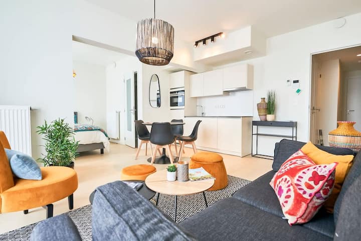 Studio - Real Bed/washer/luggage Room/free Cancela - Ixelles