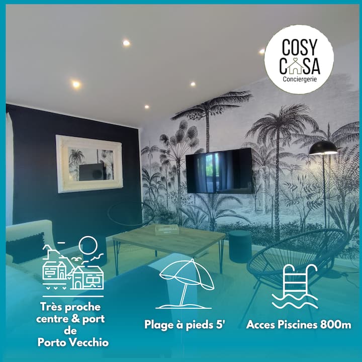 T5 Perfettu 115m² Jardin Piscine 8 Pers - Porto-Vecchio
