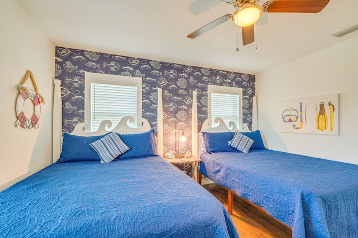 Bedroom 2 | Queen Beds | Ceiling Fan & Window Shutters