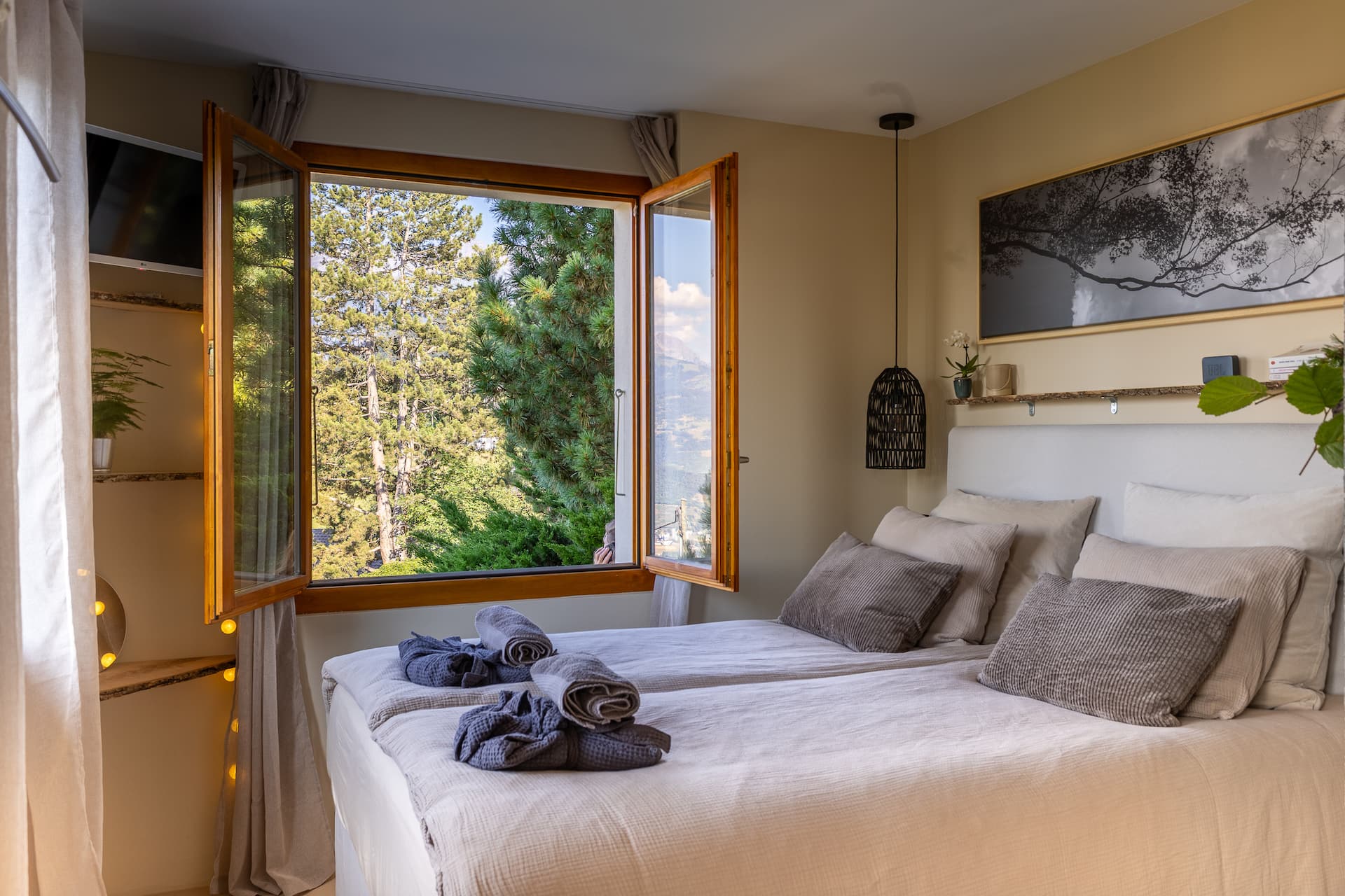 "Le chalet dans le ciel" Small, cozy, and peaceful studio with a dream view