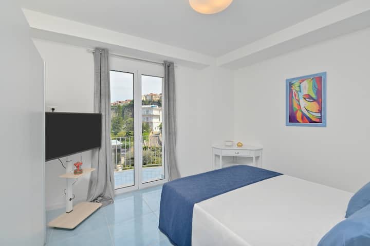 Double-sdb Privée Avec Douche-confort-vue Sur Jard - Agropoli