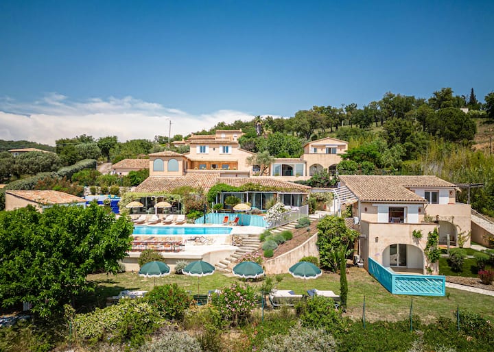 Ref 2159 - Grimaud - Villa Vue Mer à Louer - Cogolin