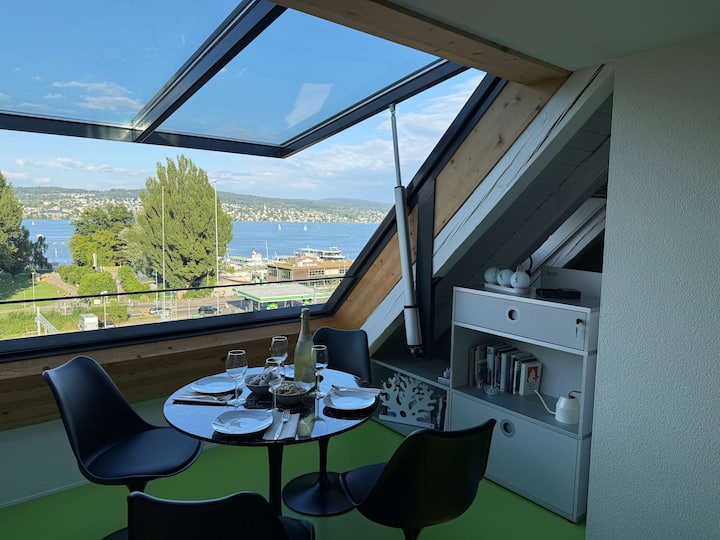 Lake Zurich Attic With Parking And View - 취리히