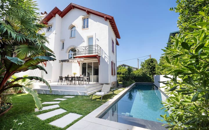 Villa Basque Climatisée Et Piscine Chauffée - Biarritz