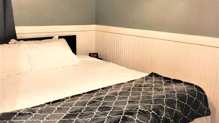 Mom and dad get a king size, memory foam mattress, bed.
