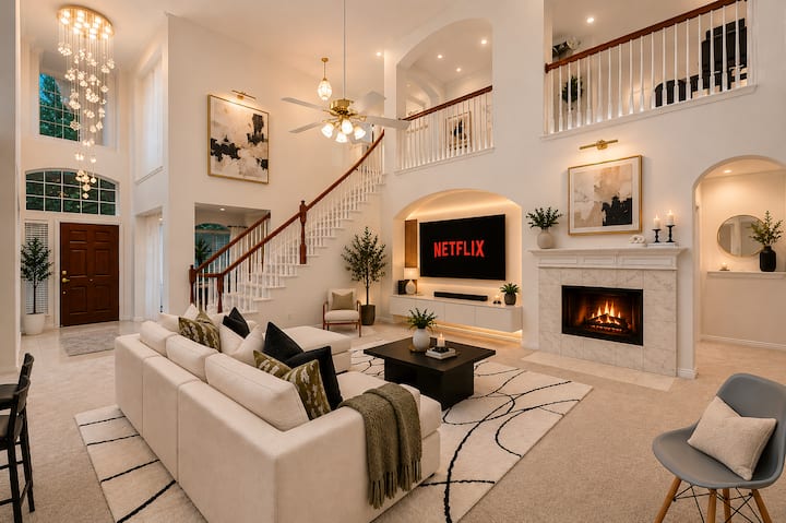 Luxury Frisco Retreat | Game Room & Fireplace - Frisco, TX