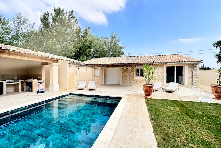 Authentique Mas Provençal Rénové 5 Chambres - Cavaillon