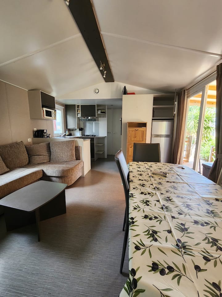 Mobil-home Camping Plage à Pied Piscines - Valras-Plage