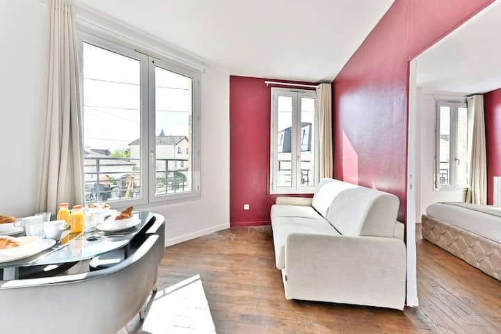 Appartement Rose Moderne Proche De Paris - Gagny