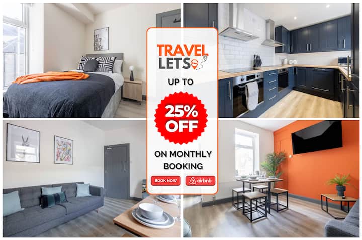 Save 25% On Monthly Stay | City Flat |Free Parking - Derry