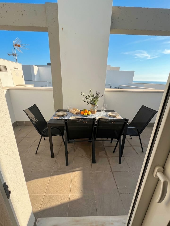 2hab Nuevo|3 Terrazas Con Vistas Al Mar & Parking - Tarifa
