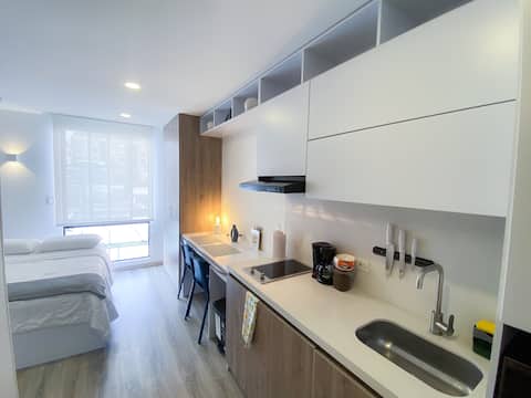 Anuncio de Airbnb popular: Your loft in Chapinero Alto | Coworking + Gym en Chapinero