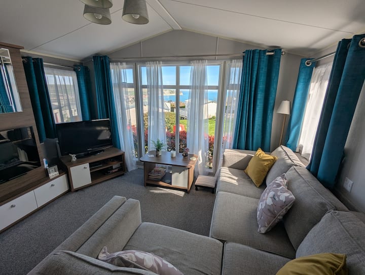 Modern Caravan With Sea View In Swanage - Swanage