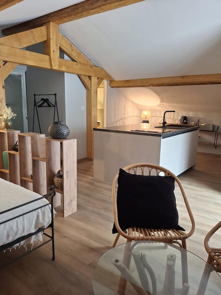 Studio Neuf Mansardé, Indépendant, Bocognano - Vizzavona