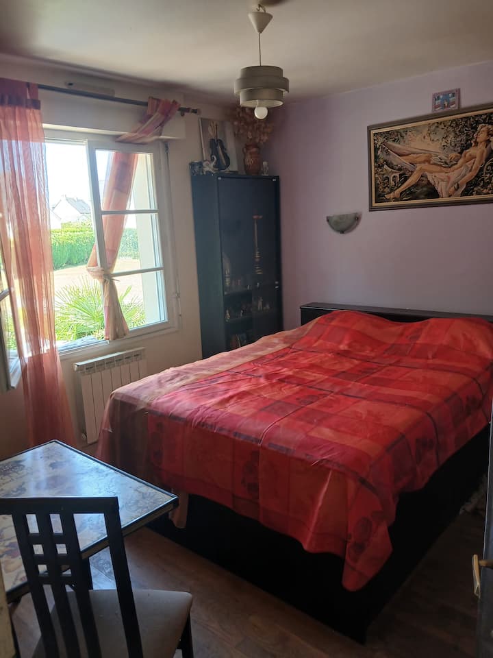 Chambre Cocooning Vue Jardin & Potager". - Saint-Benoît-des-Ondes