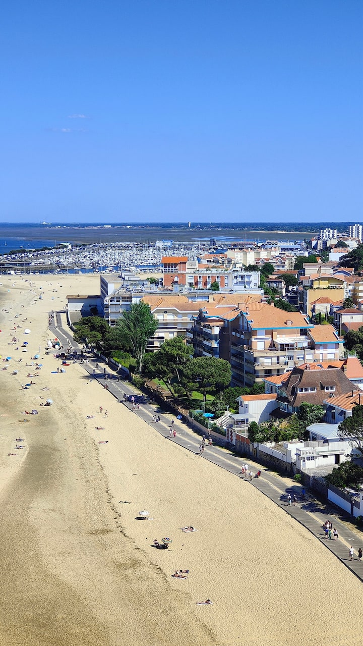 Le Jardin Deugénie - Climatisation & Direct Plage - Arcachon